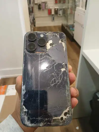 Iphone 14 pro max back glass replacement available , View more