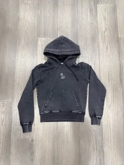 OVO Muskoka Raglan Hoodie Garment Dyed Black, View more