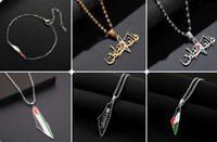 Palestine necklaces Stainless-steel 