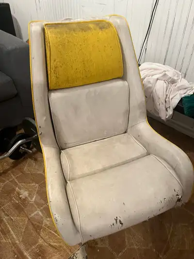 PLEASE READ DETAILS Will upholster this chair for your preferred colours and design. Has swivel/ adj...