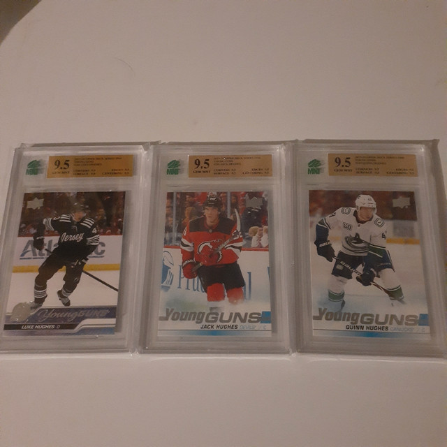 Hughes Brothers Rookie Hockey Cards in Arts & Collectibles in Sarnia