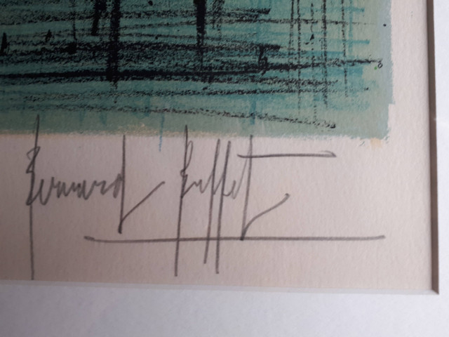 Bernard Buffet, Lithographie, Signée a la main, 106/125, 1952 dans Art et objets de collection  à Ville de Montréal - Image 3