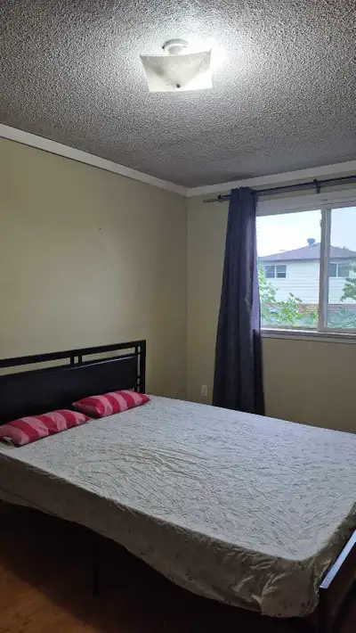 Spacious sharing room available at upper level near westwood mall. Close to airport, humber college...