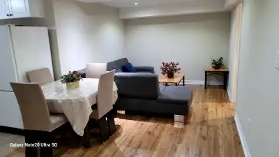 Spacious two Bedrooms Furnished basement apartment with separate