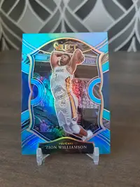 2020-21 Zion Williamson LIGHT BLUE PRIZM /299 basketball card