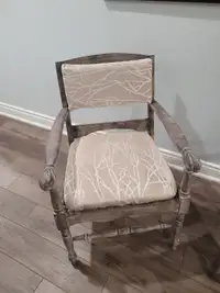 BOHO/FARMHOUSE/SHABBY CHIC DISTRESSED WOOD ACCENT CHAIR