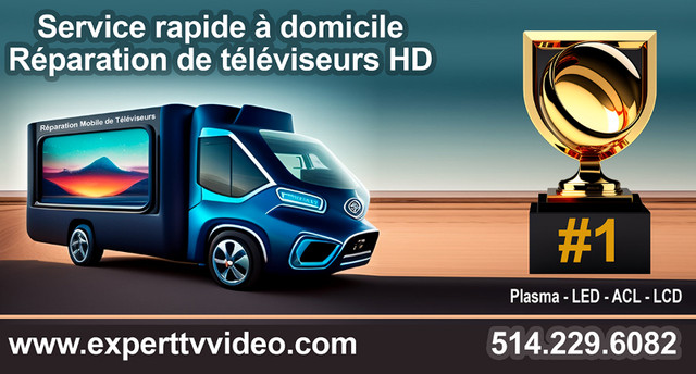 Votre réparateur de choix pour vos téléviseurs HD dans Appareils électroniques  à Saint-Jean-sur-Richelieu