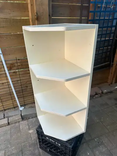White IKEA Corner Shelf Unit, View more
