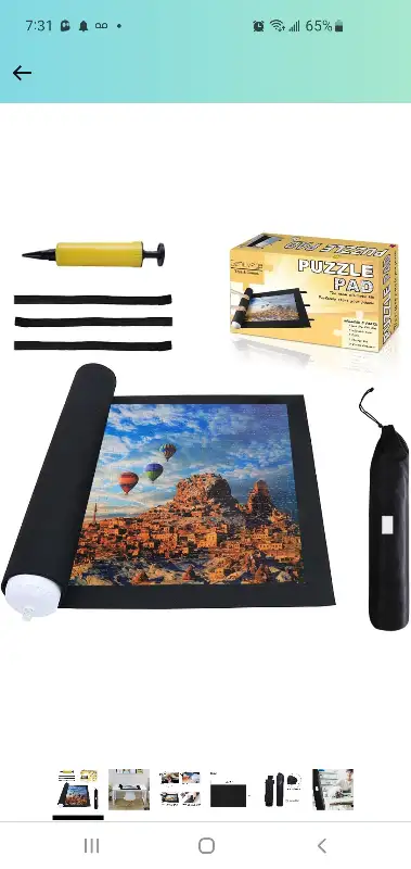 The color of black contributes to the sharp contrast between the mat and the colorful puzzles. Can e...