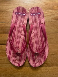 Authentic COACH flip flops (Size 10/11)
