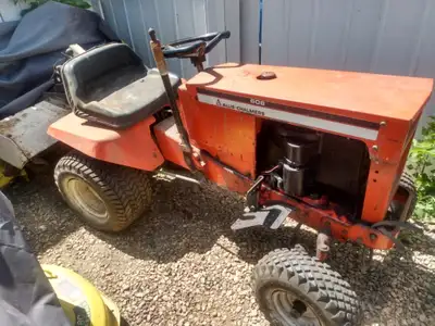 Allis-Chalmers 608 garden tractor w/tiller attachment, View more