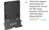 VIVO VESA Adapter Plate Bracket Kit Designed for 24 inch M1 iMac