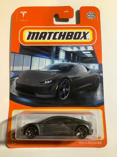 Matchbox silver Tesla roadster. New in package. deal if you buy multiple listings. Please see my oth...