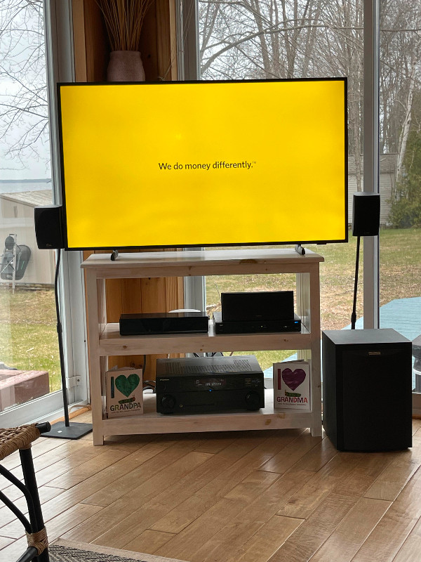 Polk audio system and pioneer receiver in Stereo Systems & Home Theatre in North Bay