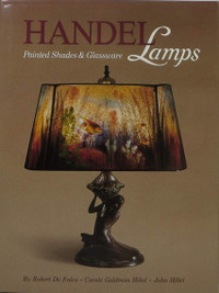 HANDEL lamps Painted shades & glassware * peinture sur lampe