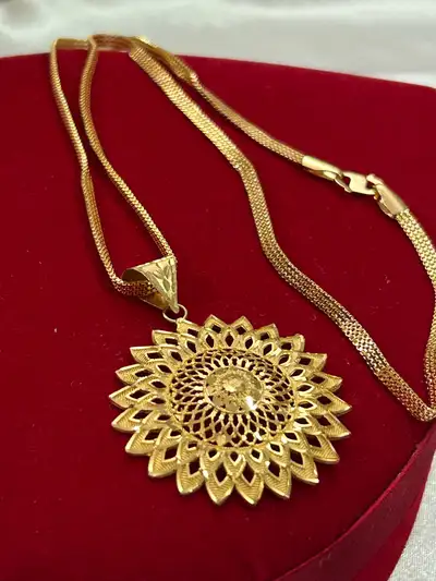 24k gold filled pendant , View more