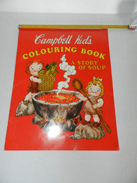 Vintage 1976 Campbell Kids' Colouring Book - A Story of Soup