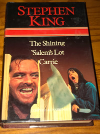 Stephen King HC Book 3 in 1 Omnibus Carrie The Shining 1986