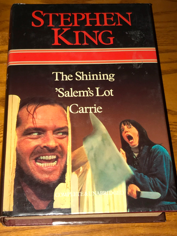 Stephen King HC Book 3 in 1 Omnibus Carrie The Shining 1986 in Fiction in St. Catharines
