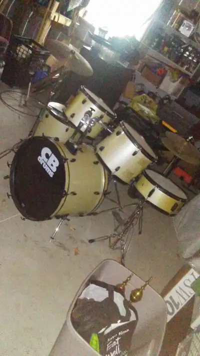 CB Drum set with 2 Cymbals drum sticks  and stool, View more