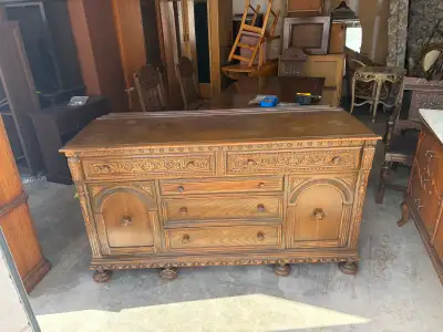 Free delivery Antique Style oak Wood Sideboard Buffet, View more