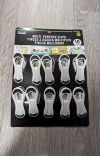 Brand New Multi-Purpose Clips (10) 