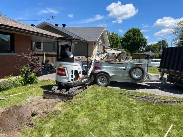 Excavation - Excavator + Dump Trailer & Truck