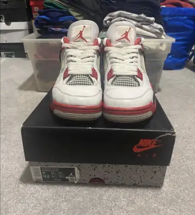 Jordan 4 Fire Red, Jordan 3 Racer Blue, Jordan 1 High Gold Toe, View more