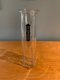 St. Germaine Glass Cocktail Carafe with Glass Stir Stick, View more