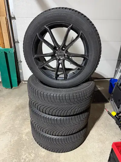 Selling a complete set of 4 winter tires mounted on Envy Flow Form rims. These came off a 2020 Jagua...