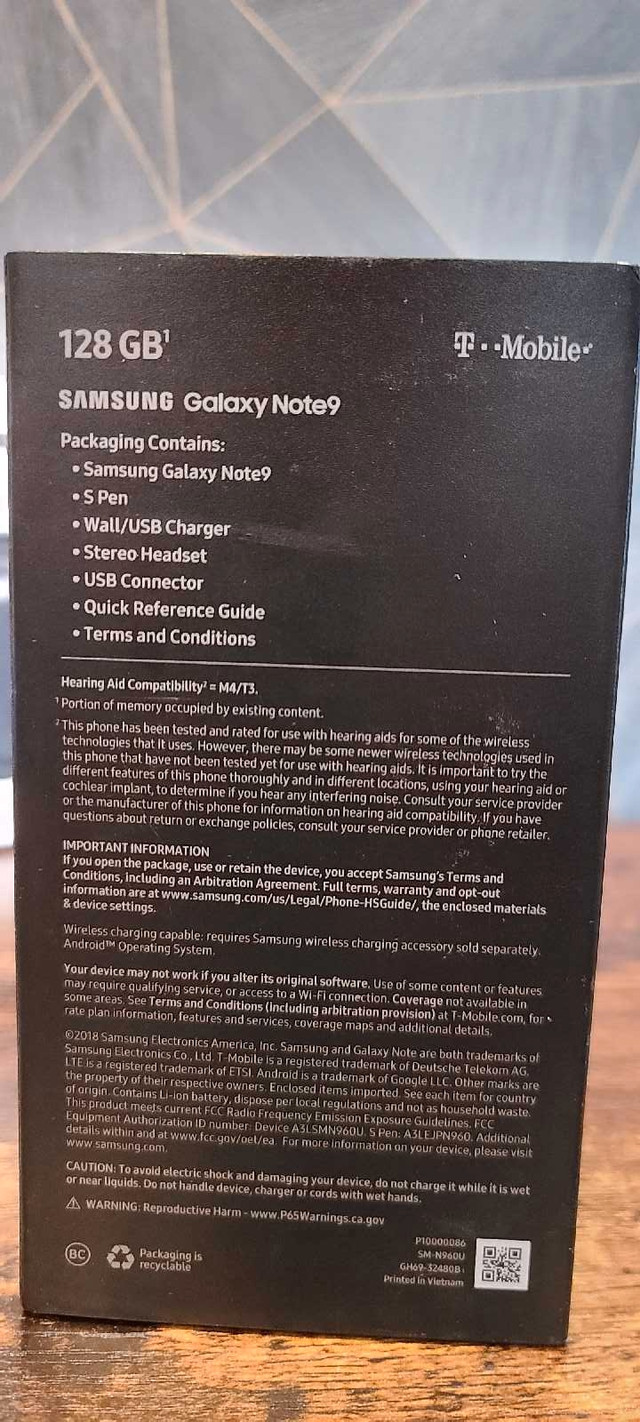 Samsung Galaxy Note9 Note 9 with Box Case Accessories included in Cell Phones in Oakville / Halton Region - Image 3