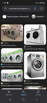 Looking for commercial washing machines 