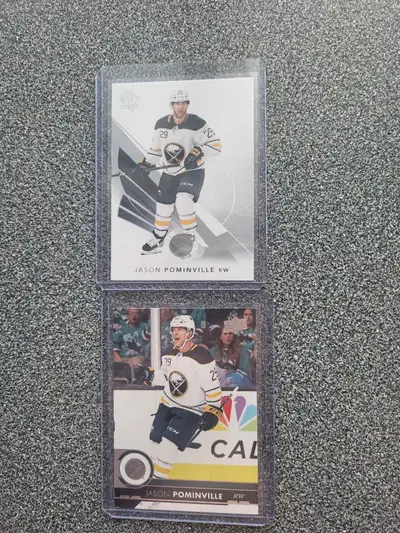 2 cartes de Buffalo Sabres Jason Pominville varied cards, View more