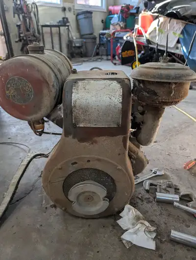Old Wisconsin 9.2 HP for parts. Call 403-318-3426. Red Deer.