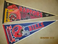 Buffalo Bills & Toronto Raptor Mint Pennants