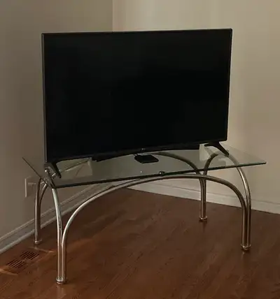 Chrome Glass Coffee Table or TV Stand, View more