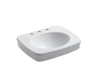 KOHLER Bancroft 24-in sink K-2340-8 white