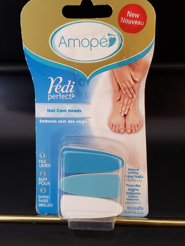 New Amope Pedicure Refills 3 Pk Electronic Nail Care File in Health & Special Needs in Brantford