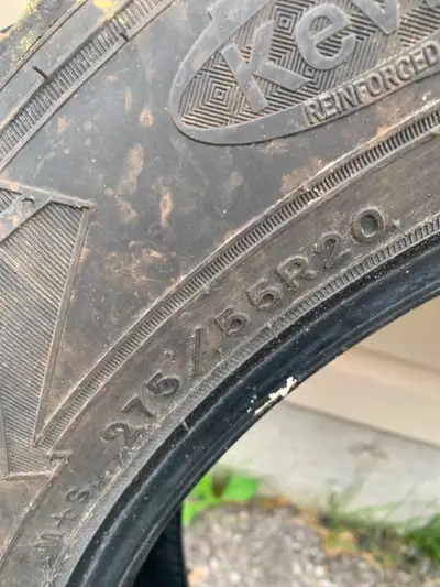 275/55R20 Bit of tread left to ride. Make an offer .