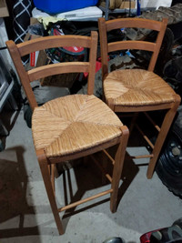 2 bar height chairs