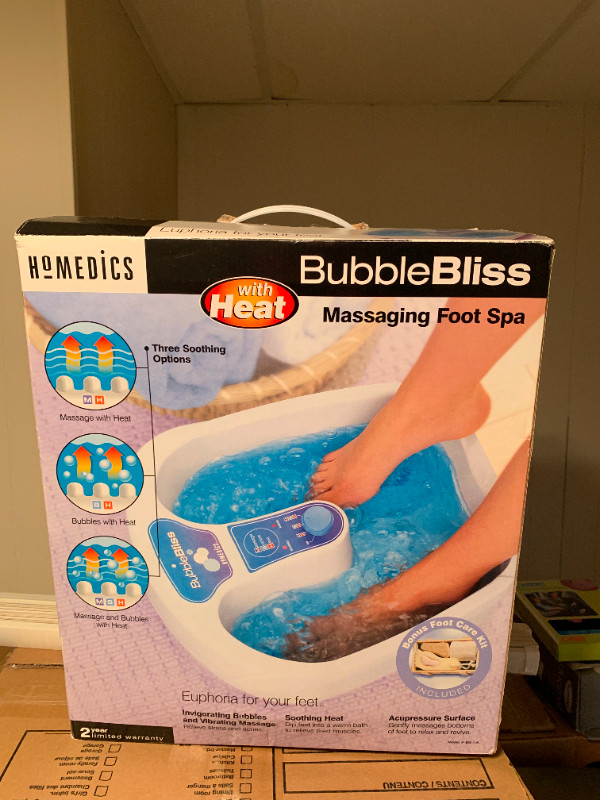 HoMedics BubbleBliss Massaging Foot Spa (Model BB-1-K) dans Santé et besoins spéciaux  à Ville de Montréal