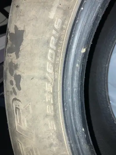 4 All Season Tires with like new amount of tread on them, no cupping, no dry rot, and no previous na...