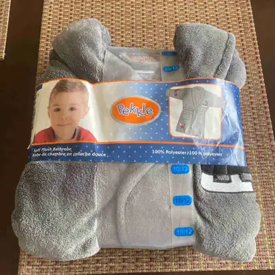 New Boys Soft Plush Bathrobe 10/12, View more