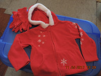 Size 4T Hoodie & Fleece Gloves