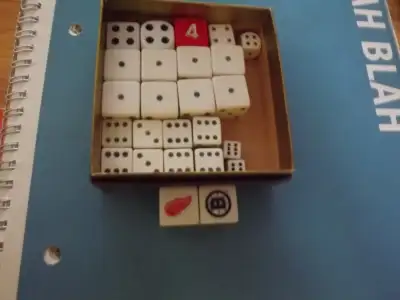 25 DICE BUNDL DEAL INCL.10PAIRS:BACKGAMMON,BOARD GAMES,CRAPS,ETC, View more