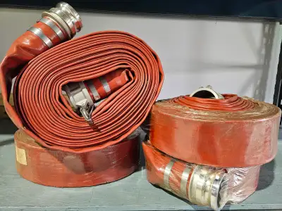3" X 50' BROWN LAYFLAT+C/E CAMLOCK - Water HOSE, View more