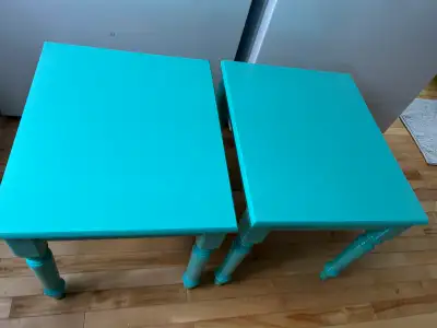 side table butterfly blue colour , View more