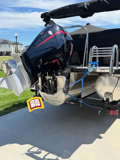 2021 MANITOU OASIS PONTOON WITH MERCURY PRO XS 200 HP & TRAILER — $70,000 Location: Regina, Saskatch...