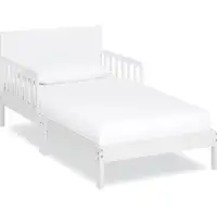 Dream On Me Brookside Toddler Bed In Steel White