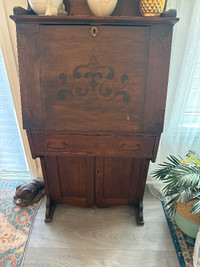 Antique cabinet desk